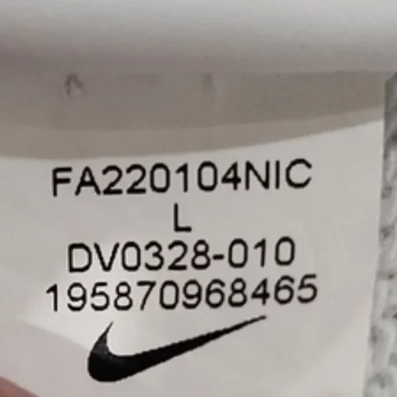 Nike Women's Oversized Fleece Dance Sweatshirt, Black/White, Size L, DV0328-010 - Picture 9 of 11